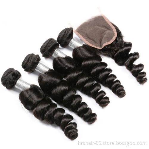 10A grade human hair weave bundles and closure cuticle aligned virgin hair dropshipping to Global human hair extention